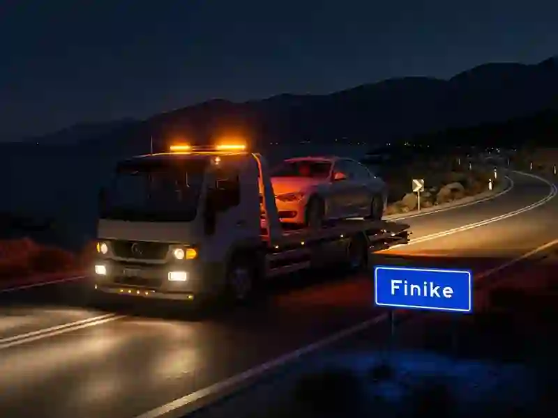 Demre - Finike oto çekici aracı